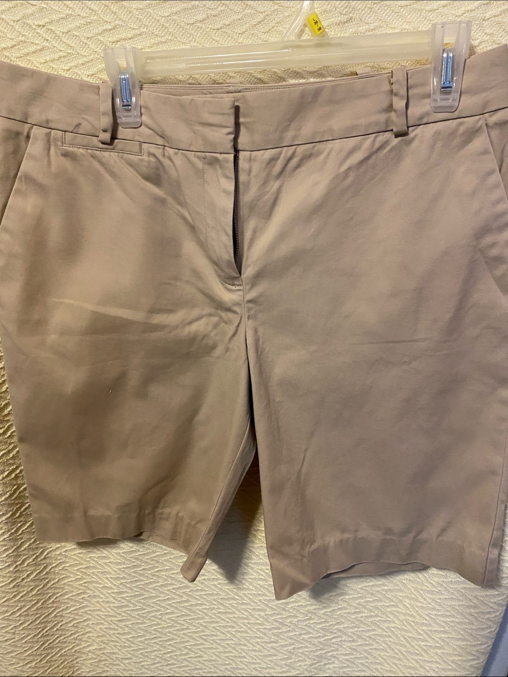 Talbots Women's Beige Tailored Bermuda Shorts